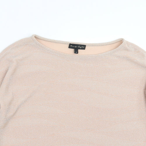Phase Eight Womens Pink Geometric  Pullover Jumper Size 10