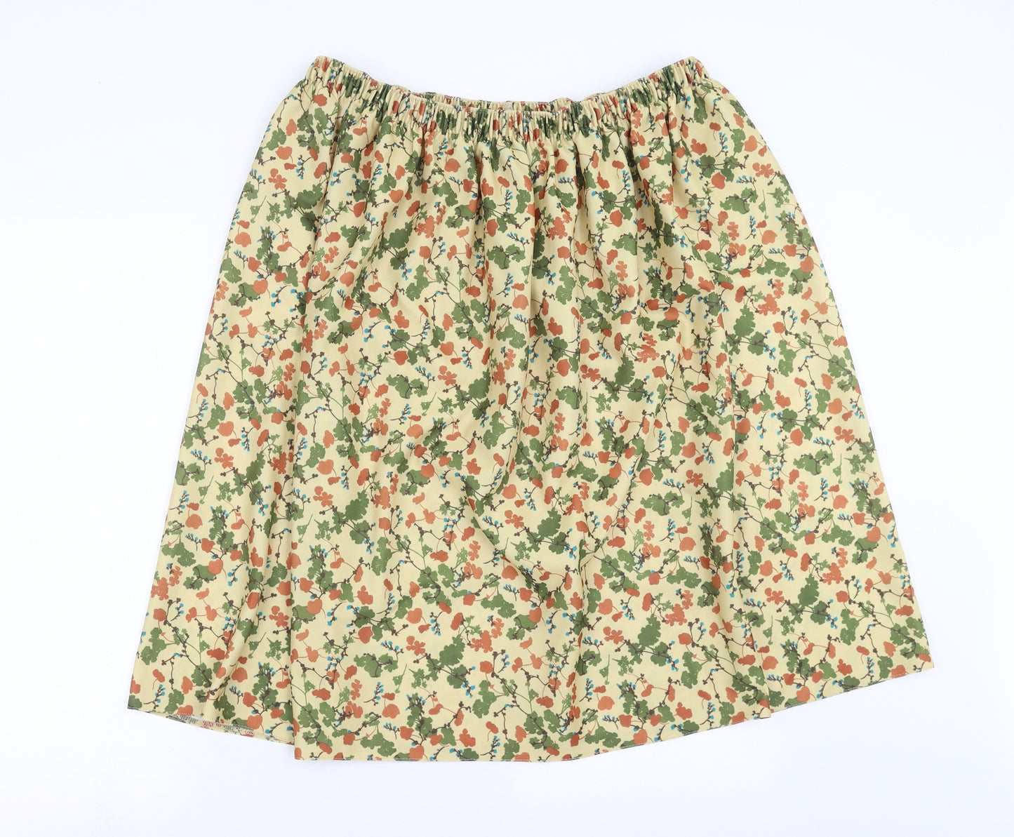 Classics Womens Green Floral  A-Line Skirt Size 20
