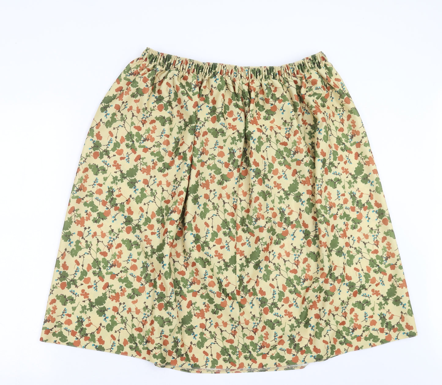 Classics Womens Green Floral  A-Line Skirt Size 20