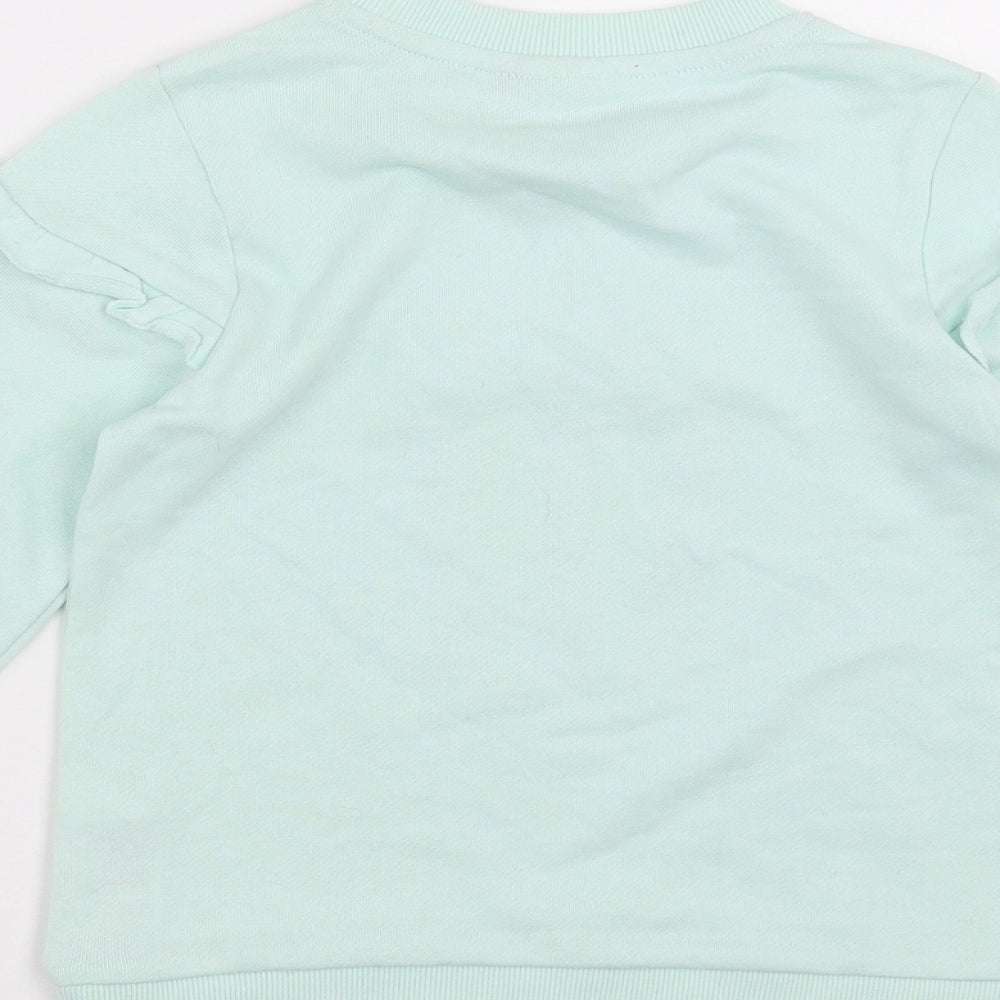 Seven lemon Girls Green   Pullover Sweatshirt Size 8 Years  - popcorn