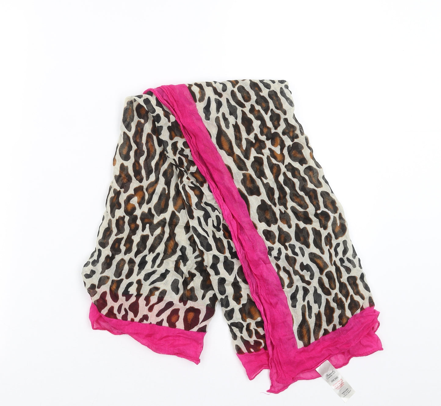 Peacocks Womens Beige Animal Print   Scarf