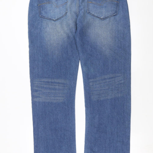 Lee Cooper Mens Blue  Denim Straight Jeans Size 34 in L32 in