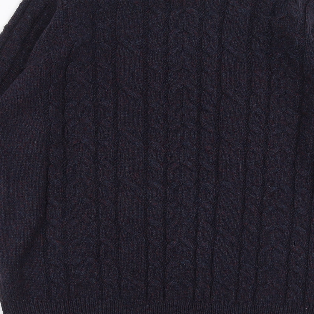 Cedar Wood State Mens Blue  Knit Pullover Jumper Size L