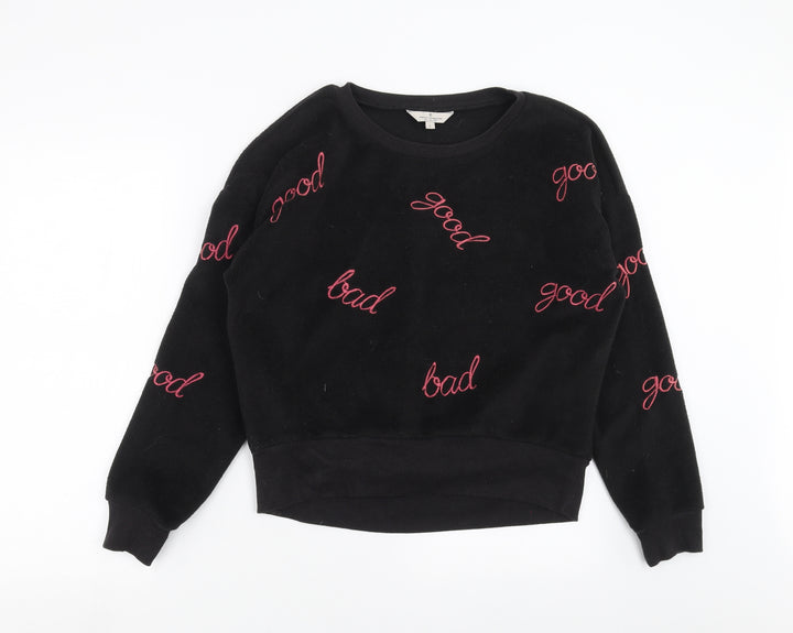 French Connection Womens Black Pullover Sweatshirt Size L - good bad