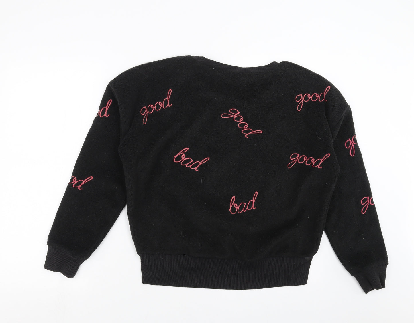 French Connection Womens Black   Pullover Sweatshirt Size L  - good bad