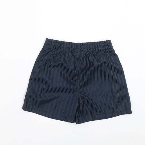 Aldi Boys Blue Striped  Sweat Shorts Size 6-7 Years - football shorts