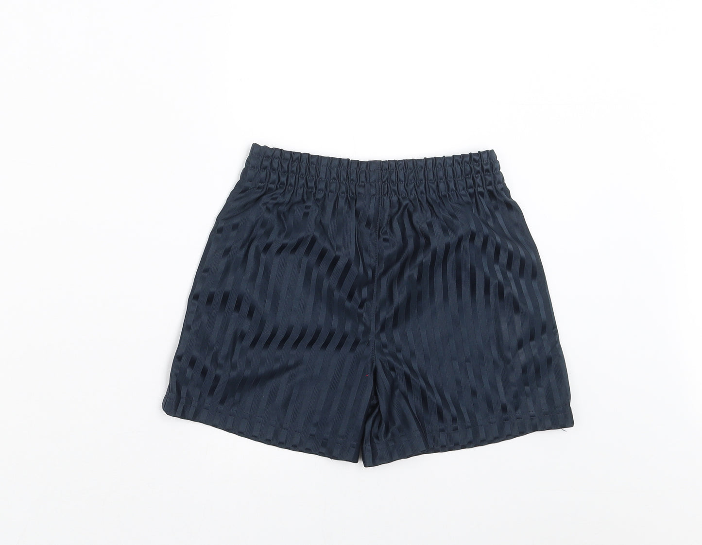 Aldi Boys Blue Striped  Sweat Shorts Size 6-7 Years - football shorts