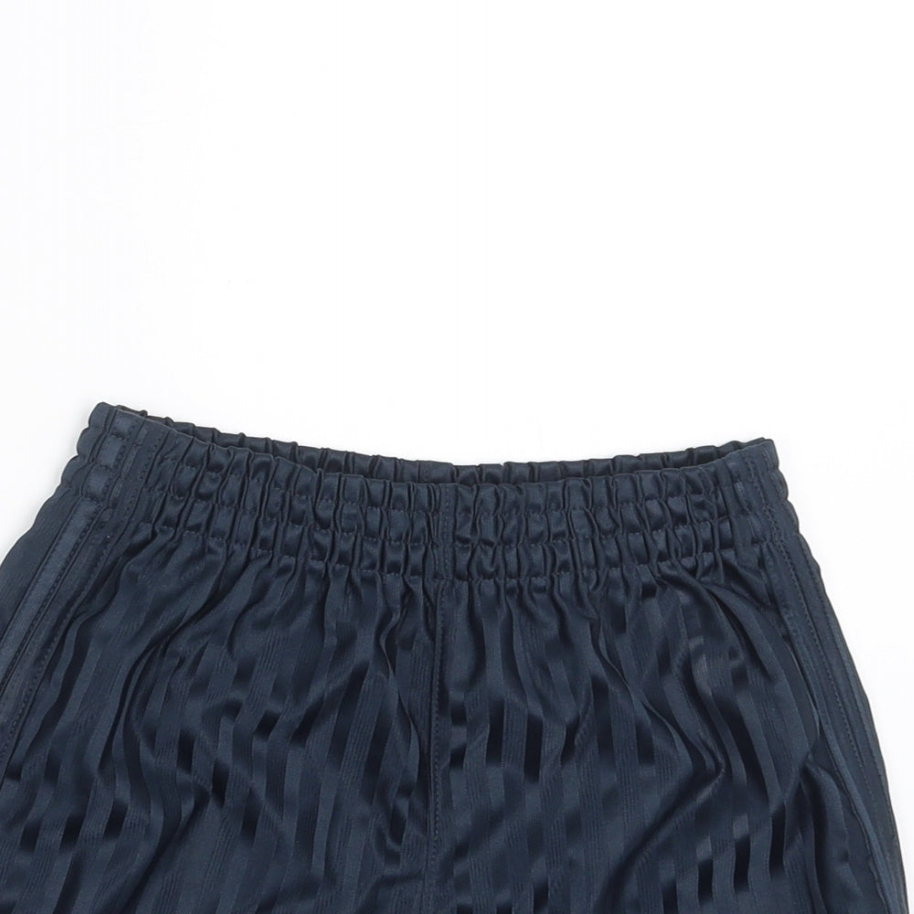 Aldi Boys Blue Striped  Sweat Shorts Size 6-7 Years - football shorts