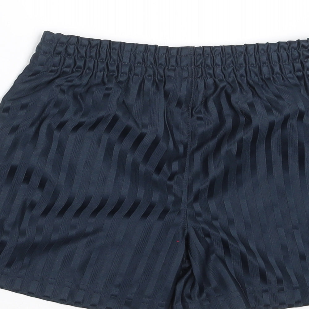 Aldi Boys Blue Striped  Sweat Shorts Size 6-7 Years - football shorts