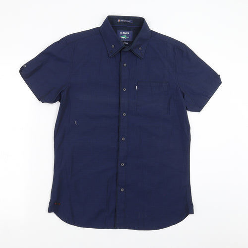 Le shark Mens Blue    Button-Up Size M