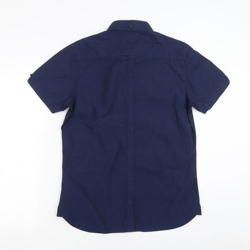 Le shark Mens Blue    Button-Up Size M