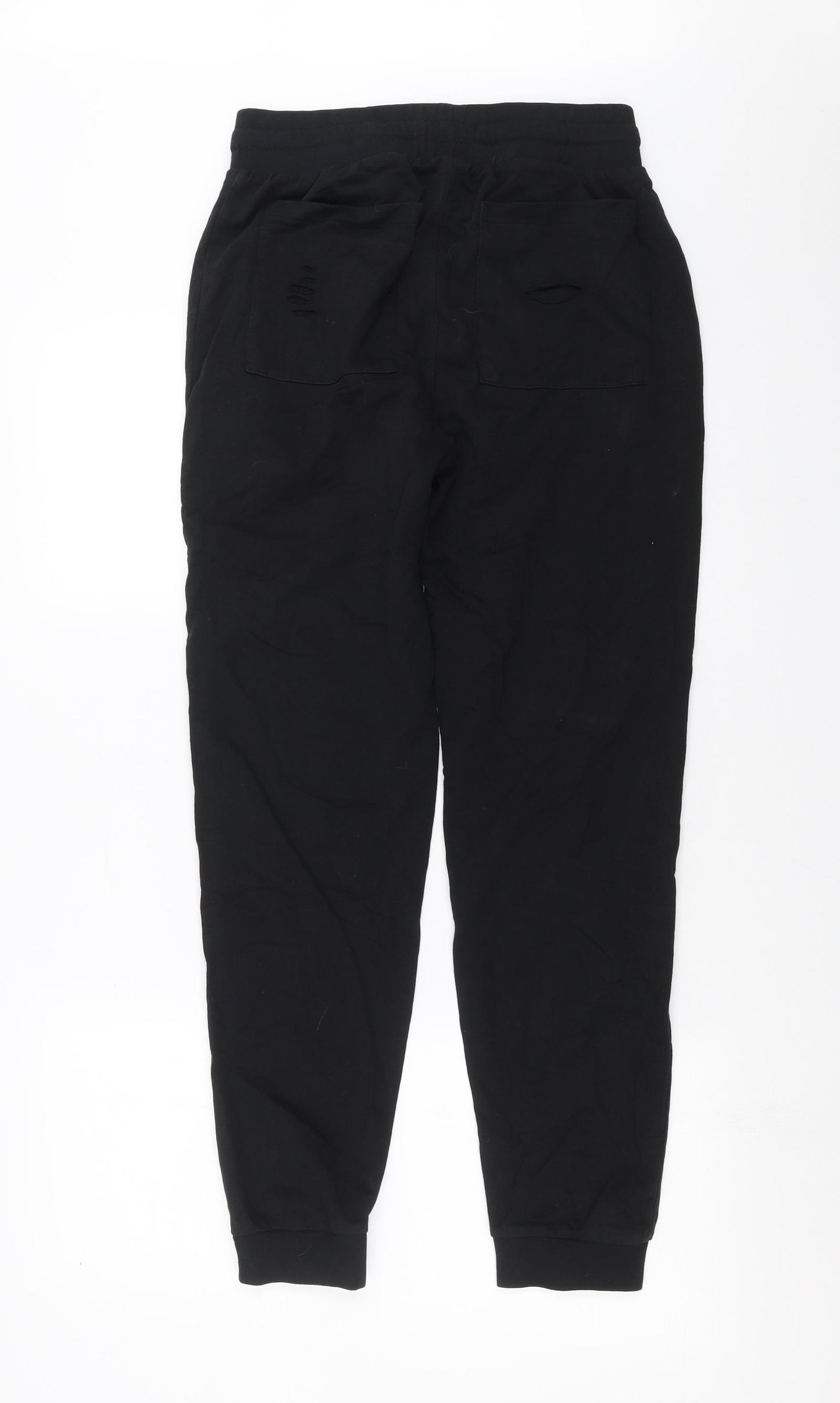 dStruct Mens Black   Jogger Trousers Size S L29 in - Distressed