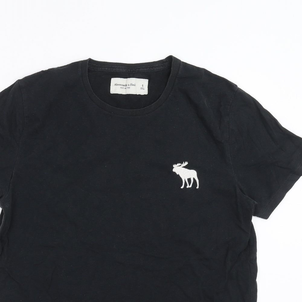 Abercrombie & Fitch Mens Black    T-Shirt Size S
