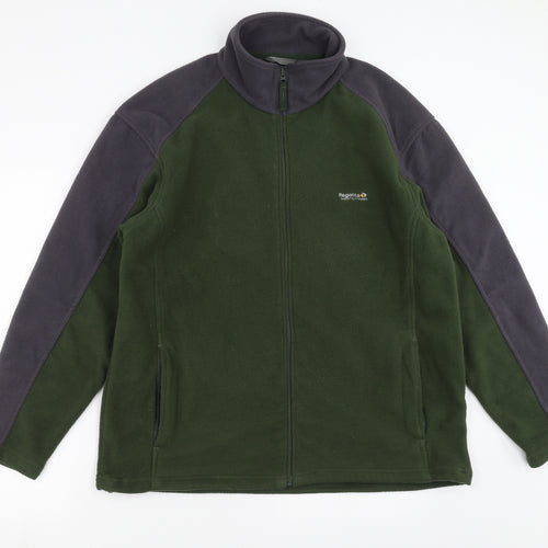 Regatta Mens Green  Fleece Full Zip Jumper Size XL