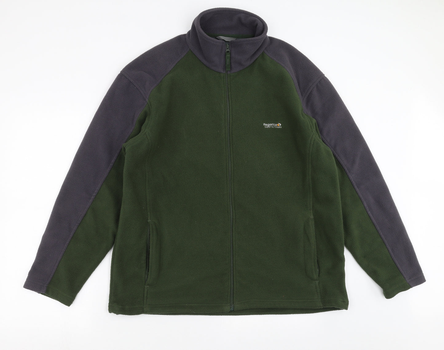 Regatta Mens Green  Fleece Full Zip Jumper Size XL