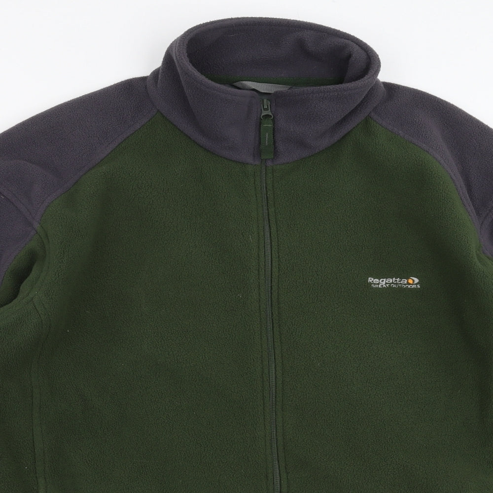 Regatta Mens Green  Fleece Full Zip Jumper Size XL