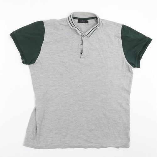 ACW85 Mens Grey    Polo Size L