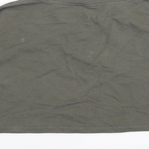 H&M Girls Green   Pullover Sweatshirt Size 8-9 Years