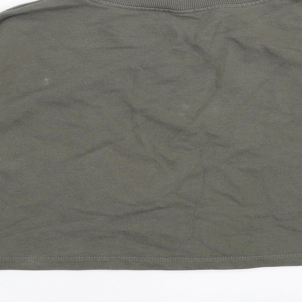 H&M Girls Green   Pullover Sweatshirt Size 8-9 Years