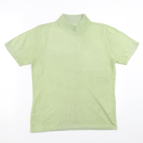 JDV Womens Green  Knit Pullover Jumper Size 12
