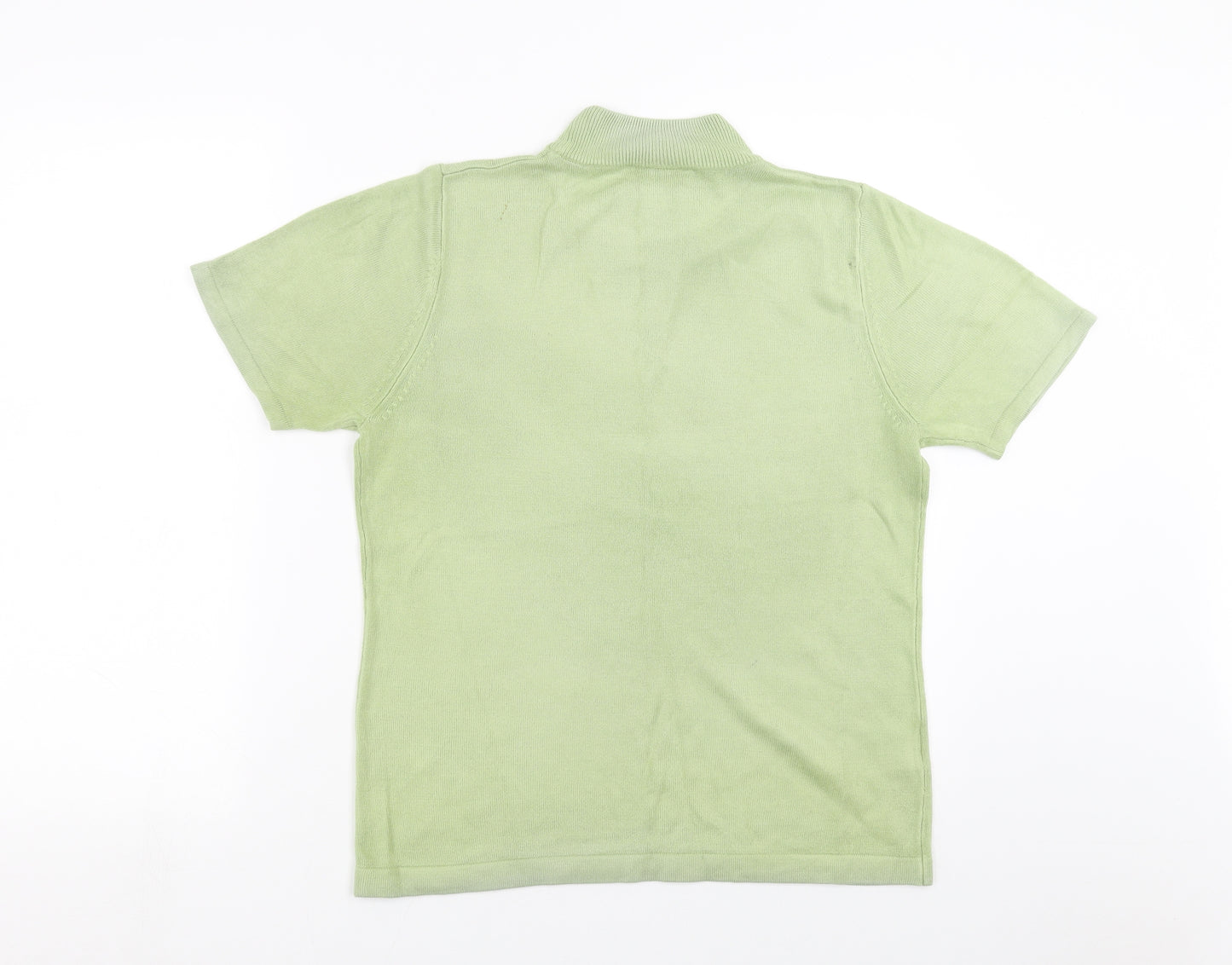 JDV Womens Green  Knit Pullover Jumper Size 12