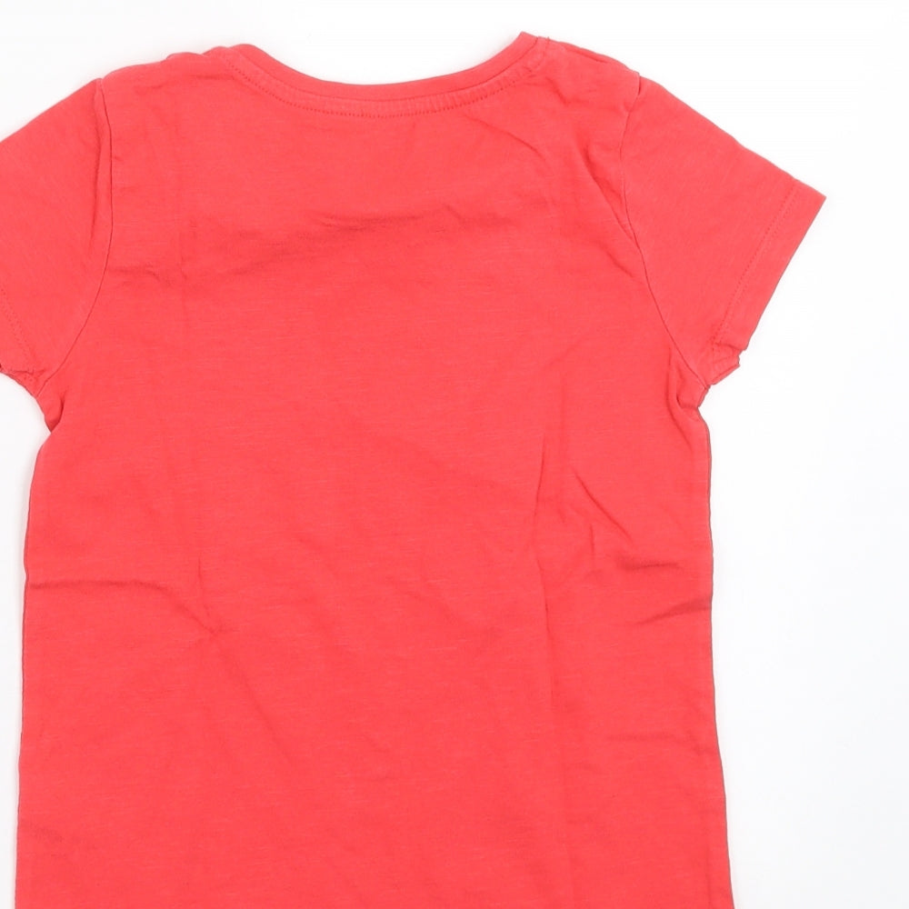 TU Girls Pink   Basic T-Shirt Size 5-6 Years