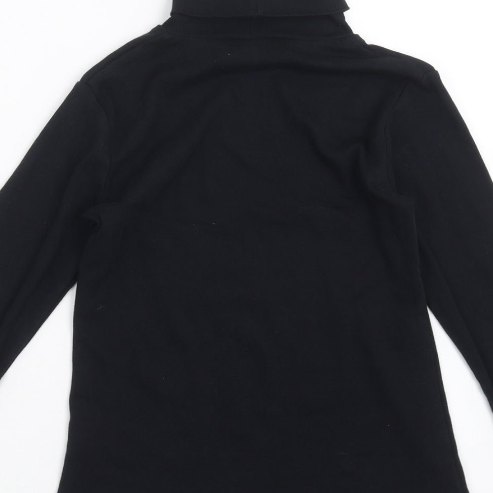 George Girls Black   Basic T-Shirt Size 8-9 Years