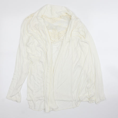 Preworn Womens Ivory   Cardigan Jumper Size 10