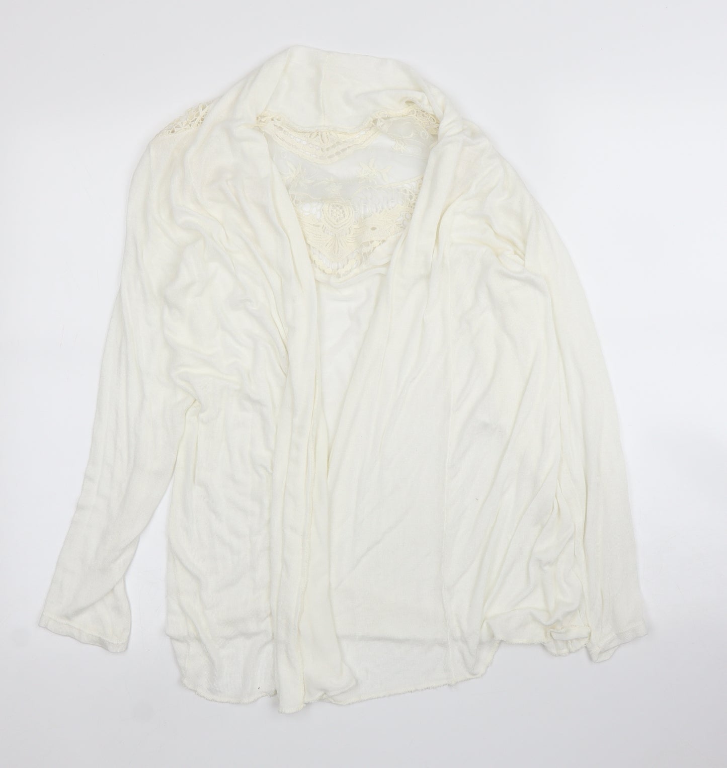Preworn Womens Ivory   Cardigan Jumper Size 10