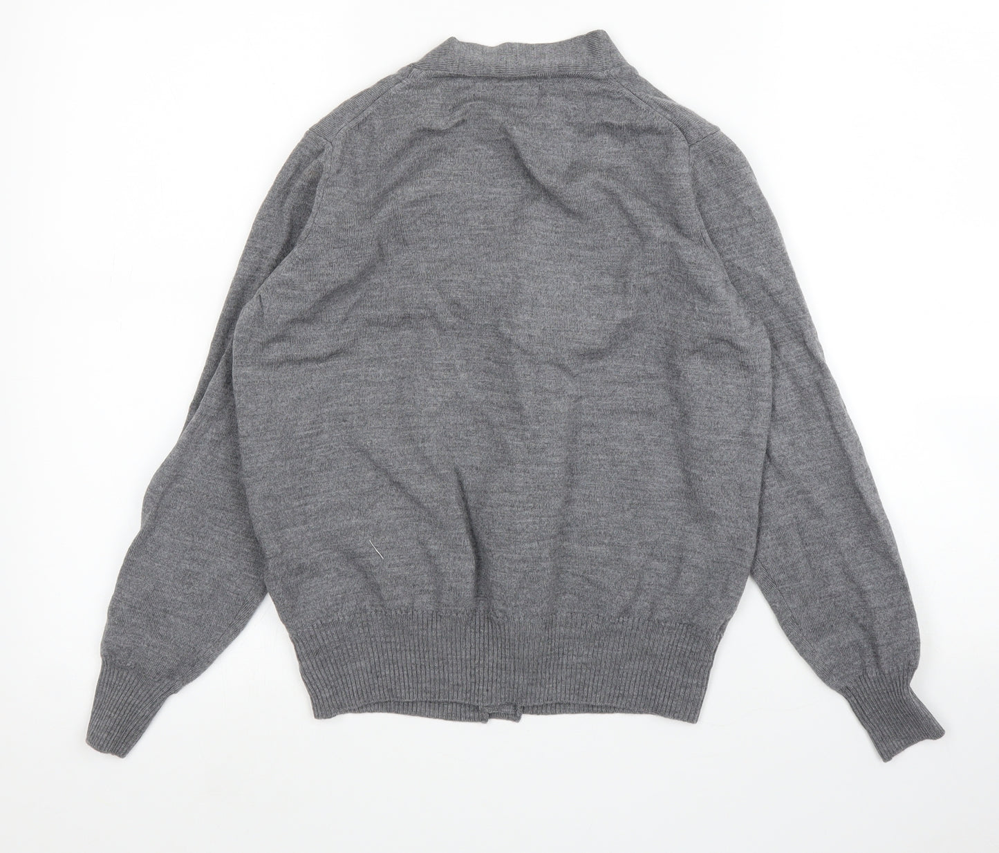 Zara Mens Grey   Cardigan Jumper Size M