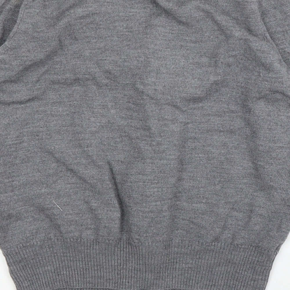 Zara Mens Grey   Cardigan Jumper Size M