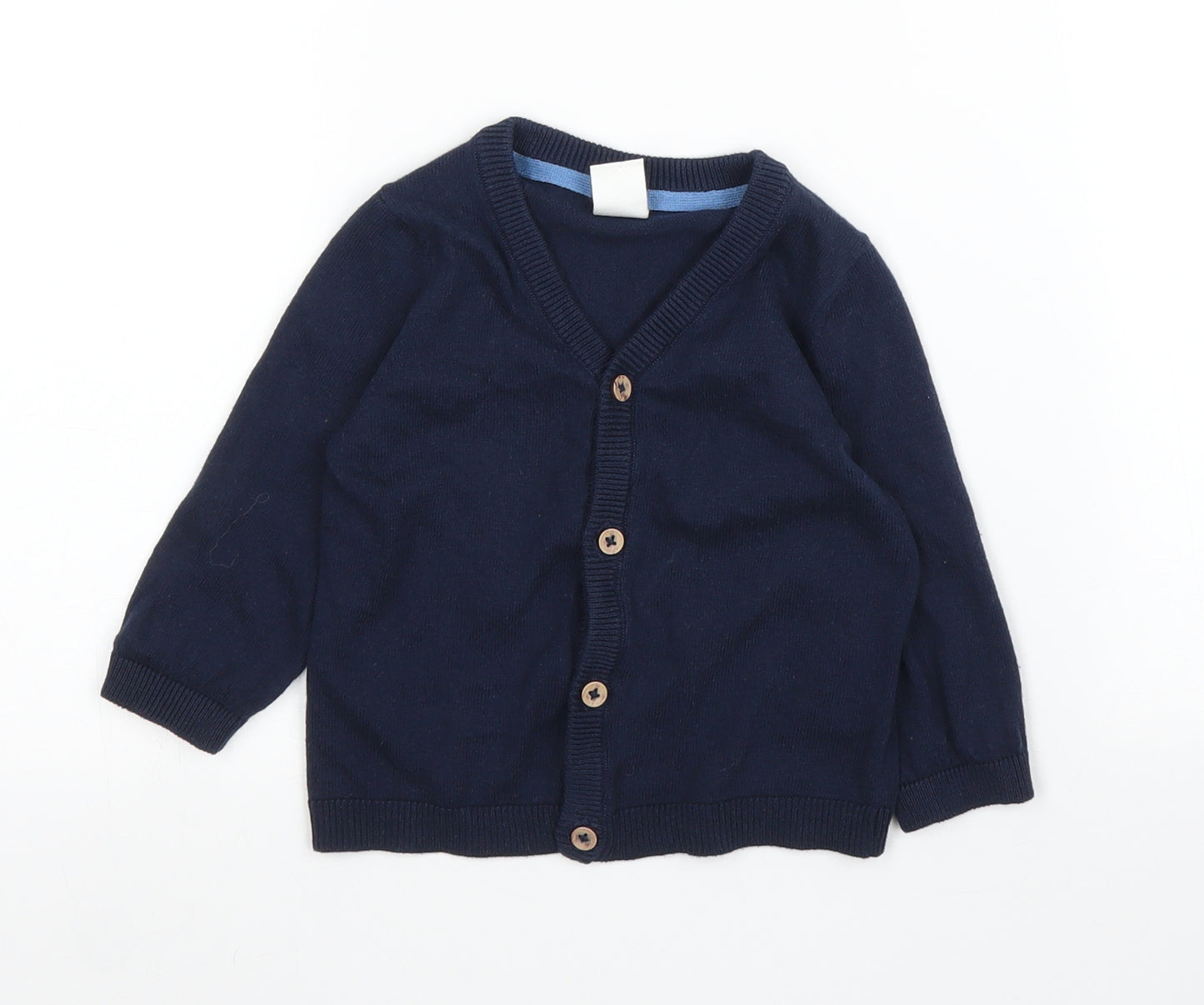 H&M Girls Blue   Cardigan Jumper Size 3-6 Months