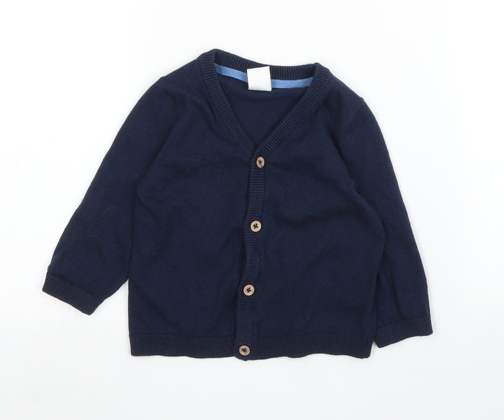 H&M Girls Blue   Cardigan Jumper Size 3-6 Months