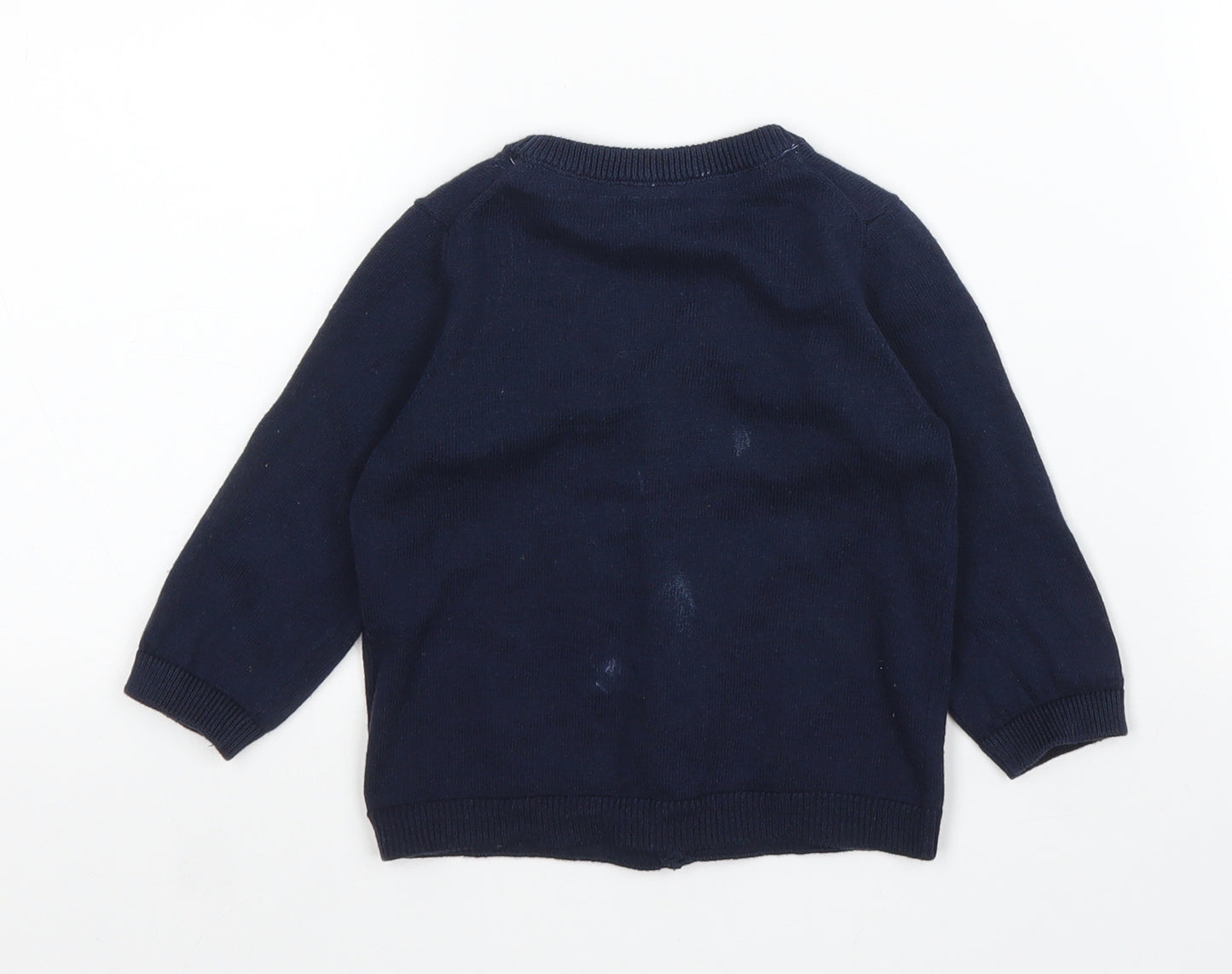 H&M Girls Blue   Cardigan Jumper Size 3-6 Months