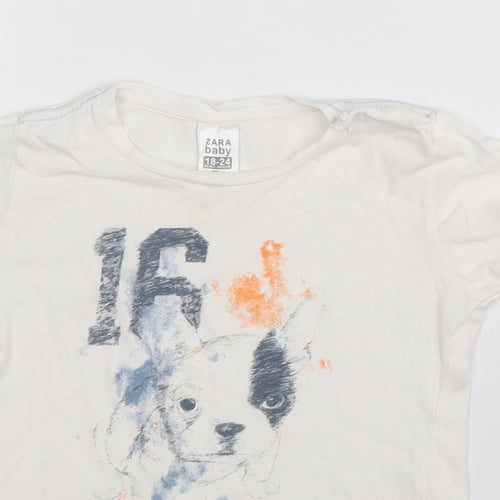 Zara Baby White   Basic T-Shirt Size 18-24 Months
