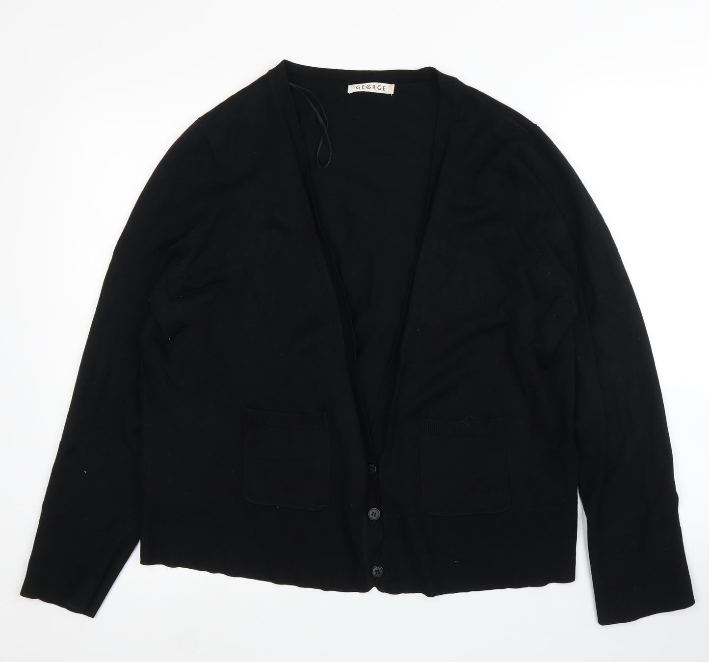 George Womens Black   Cardigan Jumper Size 24