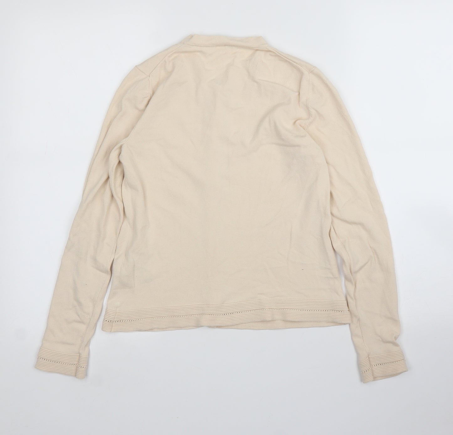 United Colors of Benetton Womens Beige   Cardigan Jumper Size M