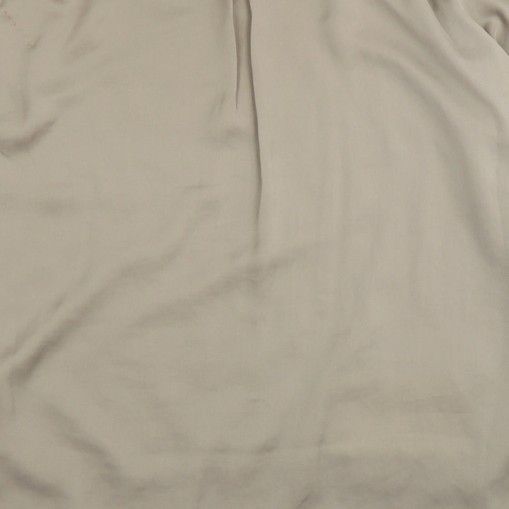 Yhocos Womens Beige   Basic Blouse Size M