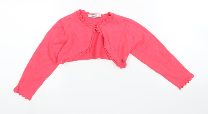 Mayoral Girls Pink Cardigan Jumper Size 2 Years - Bolero