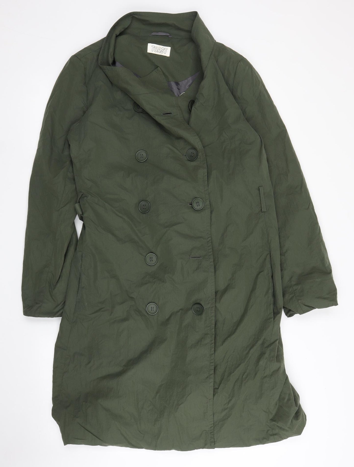 Toast Womens Green   Pea Coat Coat Size 10