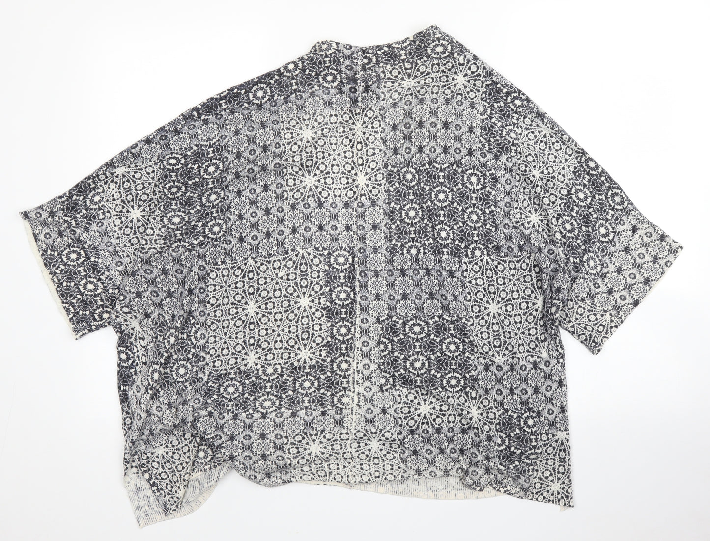 F&F Womens Blue Floral  Cardigan Jumper Size 8