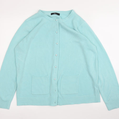 BM Womens Green   Cardigan Jumper Size M