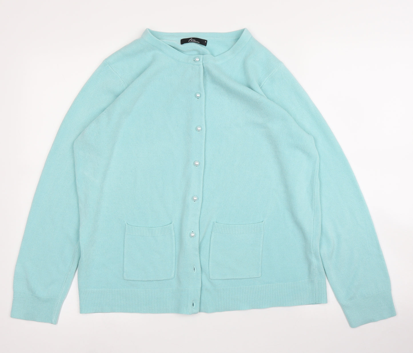 BM Womens Green   Cardigan Jumper Size M