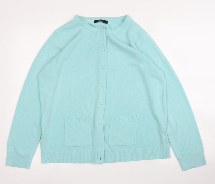 BM Womens Green   Cardigan Jumper Size M