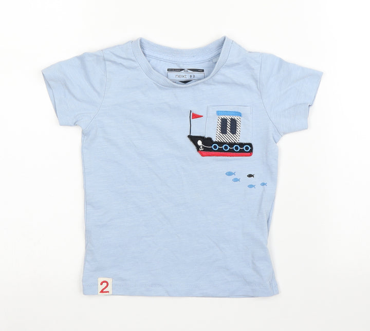 NEXT Boys Blue   Basic T-Shirt Size 12 Months