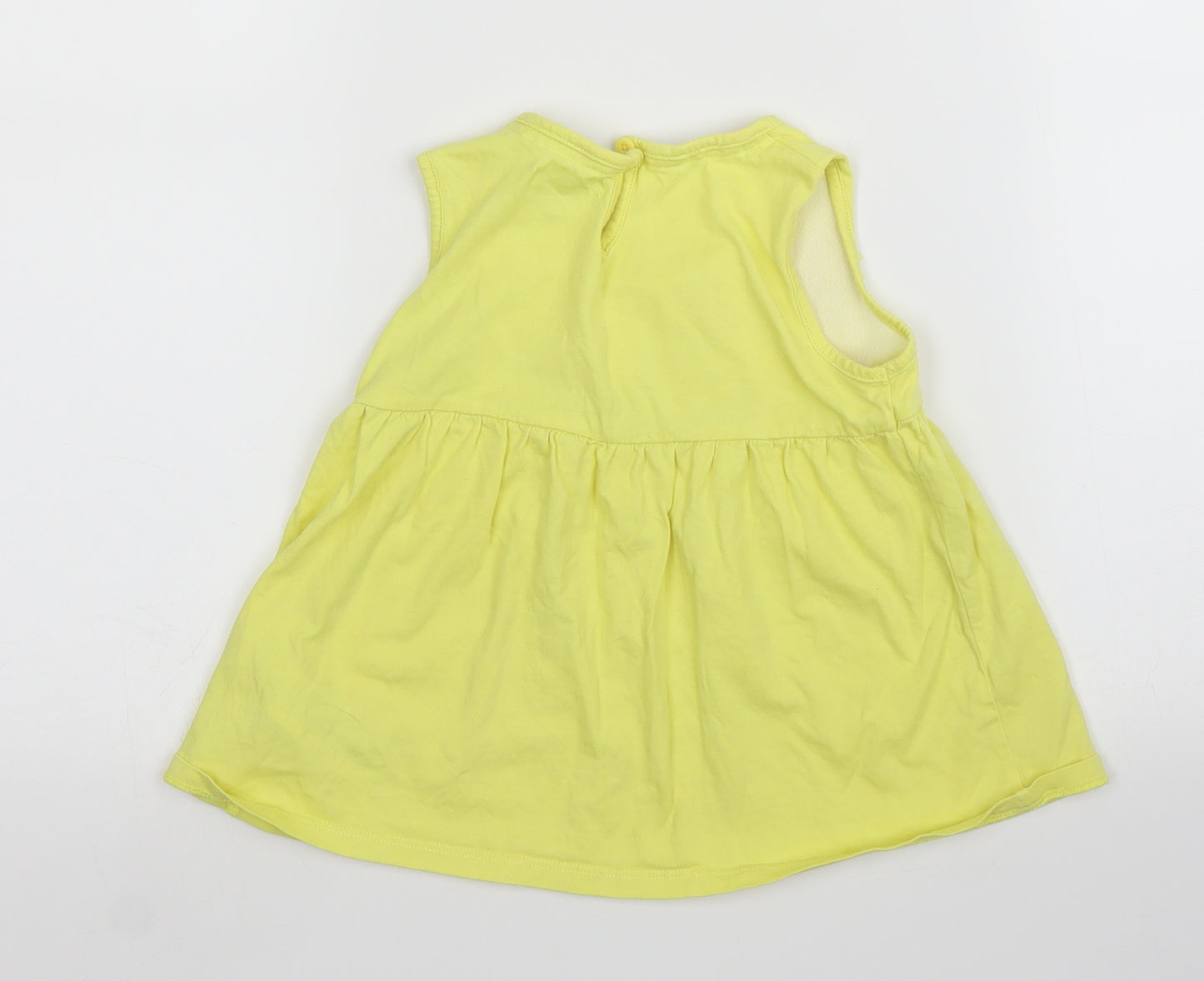 Debenhams Girls Yellow   Basic Blouse Size 3 Years