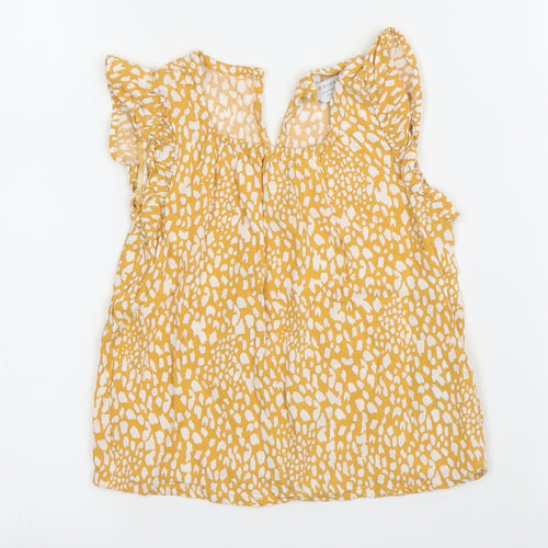 Primark Girls Yellow   Basic Blouse Size 3 Years
