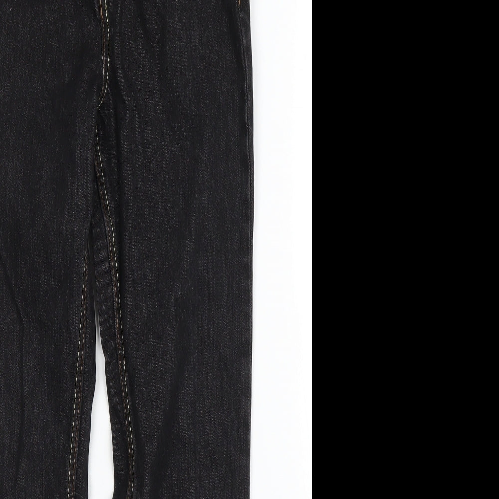 Nutmeg Boys Black  Denim Straight Jeans Size 8 Years