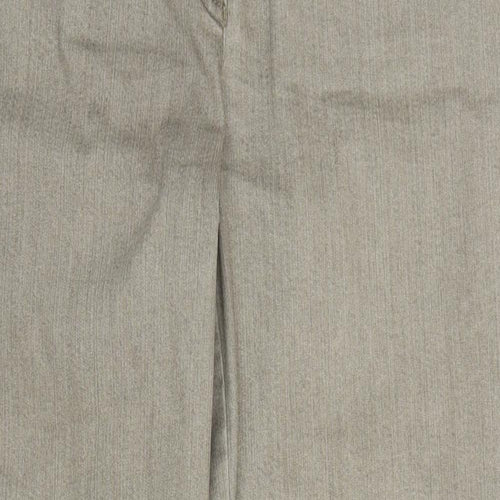 Wichele Womens Beige  Denim Straight Jeans Size 14 L30 in