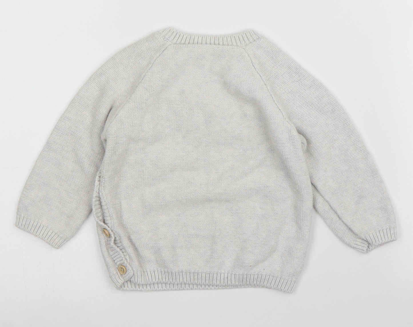George Girls Grey   Pullover Jumper Size 6-9 Months